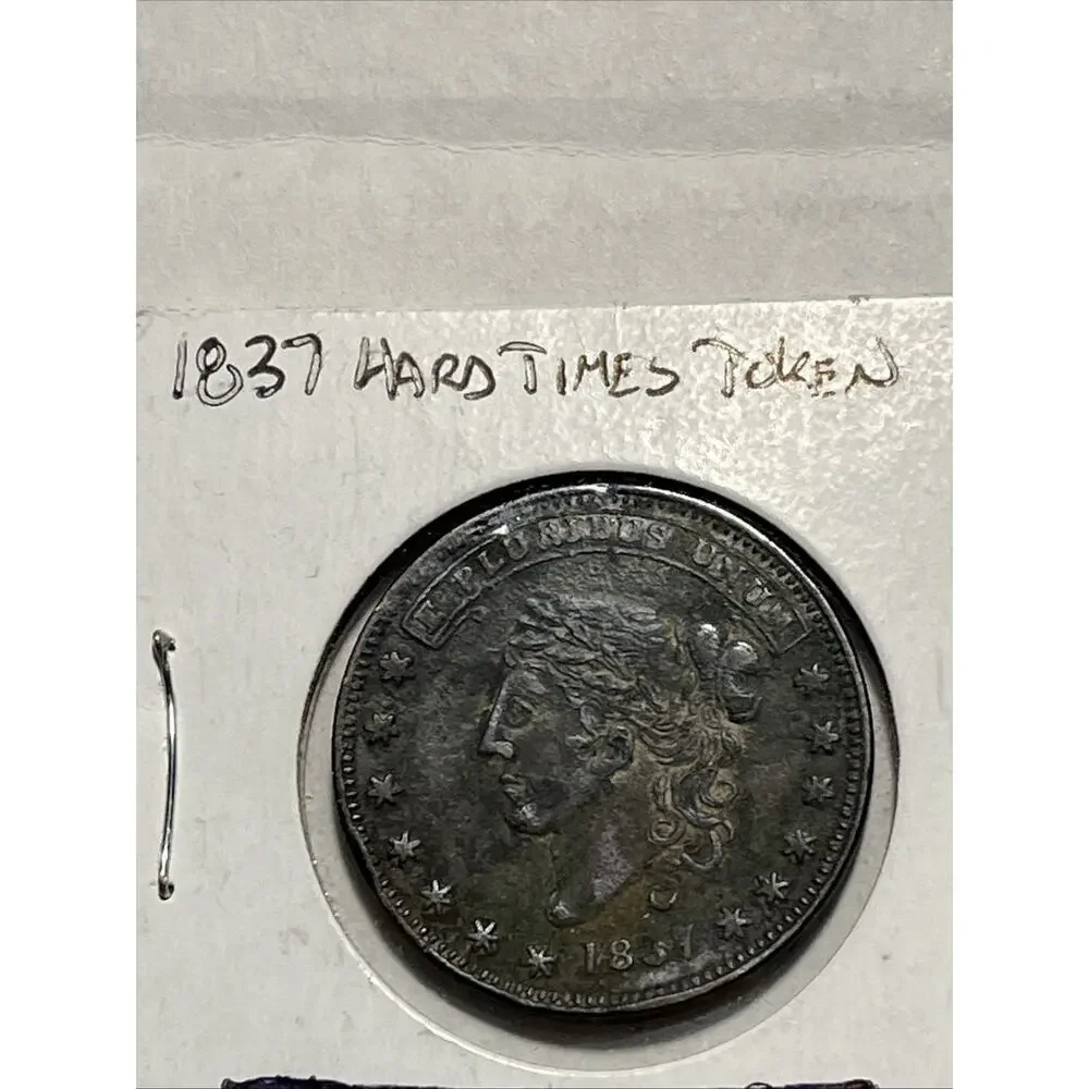George A. Jarvis New York Hard Times Token, F-Great Detail,R- Sm Bend No Reserve